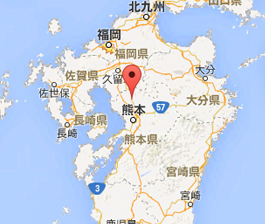 熊本県の北側に位置しており、地図で見ると福岡からそう遠く感じない